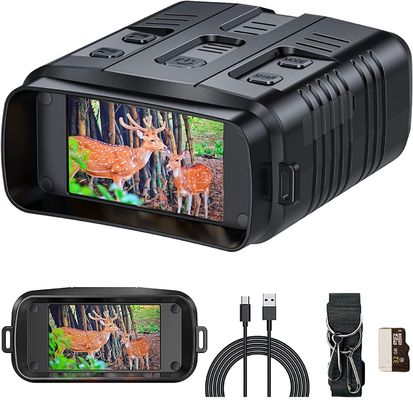 4K Adults Night Vision Binoculars 3'' Large Screen Thermal Imaging Goggles